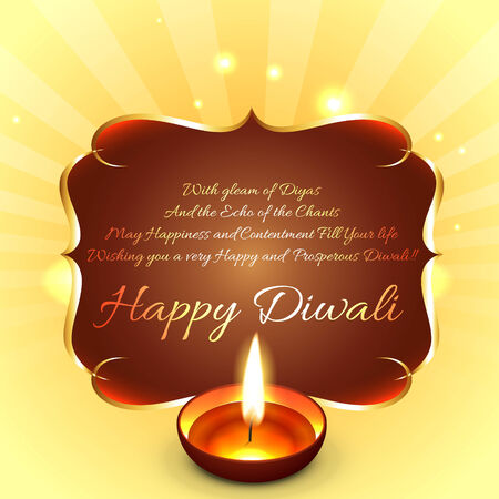 Vector happy diwali background with space for textのイラスト素材