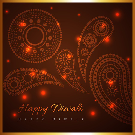 Vector artistic background of diwaliのイラスト素材