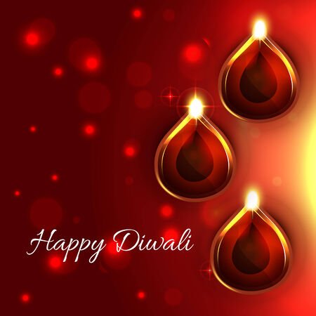 Vector stylish happy diwali backgroundのイラスト素材