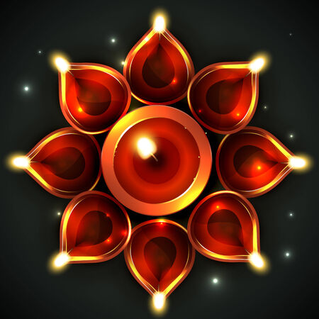 Vector background of decorative diyaのイラスト素材