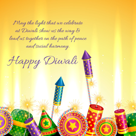 Vector beautiful card of diwali のイラスト素材