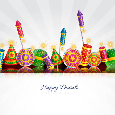 Vector happy diwali cardのイラスト素材