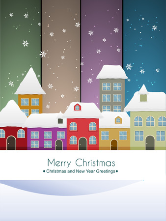 winter season background of christmas festivalのイラスト素材