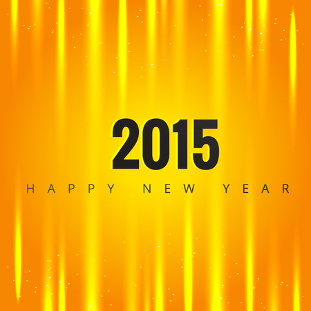 vector shiny background of happy new year 2015のイラスト素材