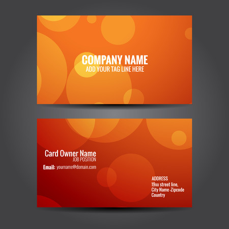 vector stylish business card template designのイラスト素材