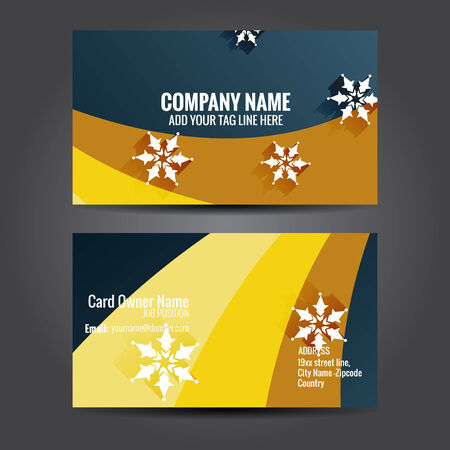 vector stylish business card template designのイラスト素材