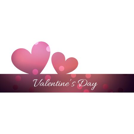 vector valentine day beautiful hearts backgroundのイラスト素材