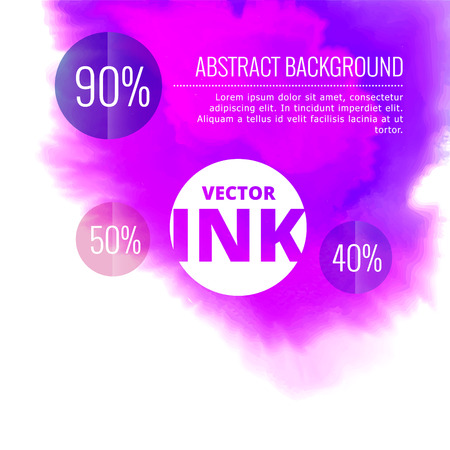 vector water ink splash burst in purple color design illustrationのイラスト素材