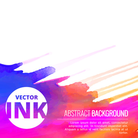 beautiful colorful ink splash design backgroundのイラスト素材