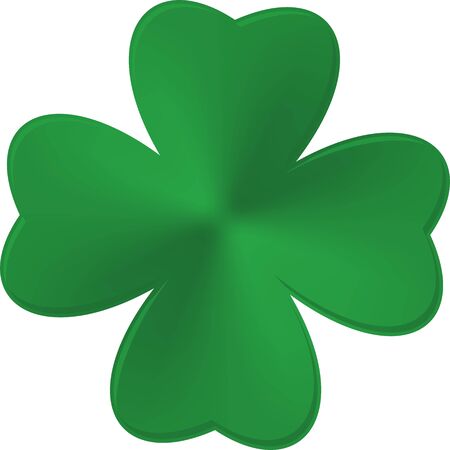 Green Clover Shamrock. Irish Saint Patrick Day.のイラスト素材