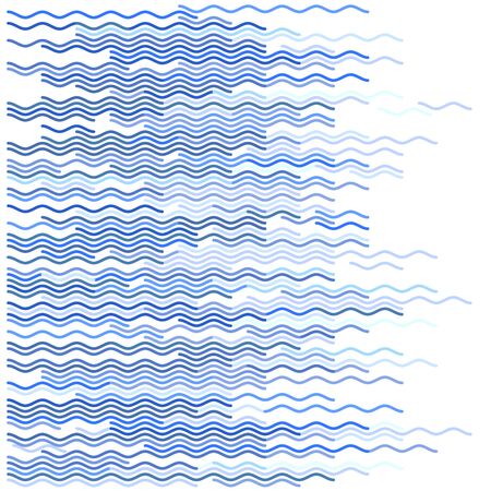 Vector illustration. Wave background texture gradient in blue shades.のイラスト素材