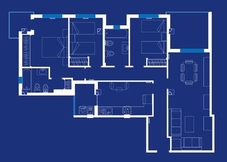 Blueprintのイラスト素材