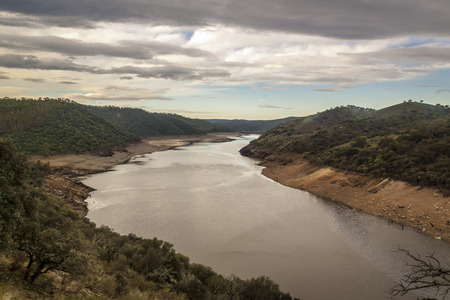 National Park of Monfrague. Nature landscape in Caceres, Extremadura. Spainの写真素材