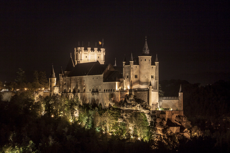 Segovia, monumental city. Alcazar, cathedral and churchesの写真素材
