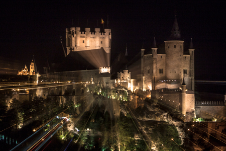 Segovia, monumental city. Alcazar, cathedral and churchesの写真素材