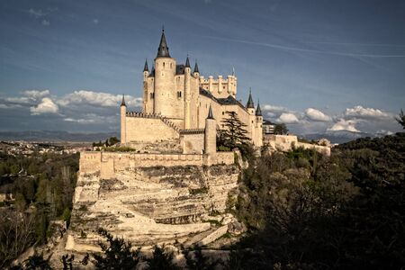 Alcazar de Segovia, World Heritage monument. Old fortress and medieval castle. Point of interest and reference for tourism. In Segovia, Castilla y LeÃ³n, Spain.のeditorial素材