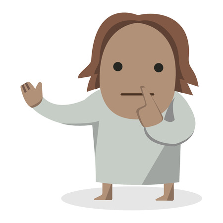 Child in national dress. Slavs. National clothes. Vector illustration.のイラスト素材