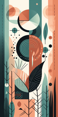 Abstract background with geometric shapes and lines. vector illustration for your designの素材