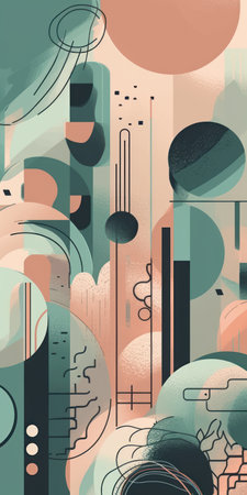 Abstract background with geometric elements and shapes. vector illustrationの素材