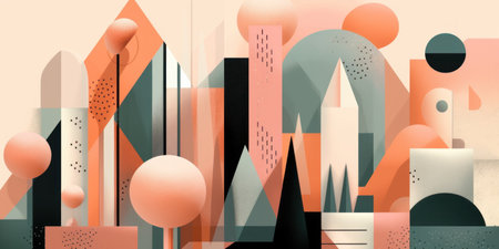 Abstract geometric background. minimalistic style. vector illustration for your designの素材