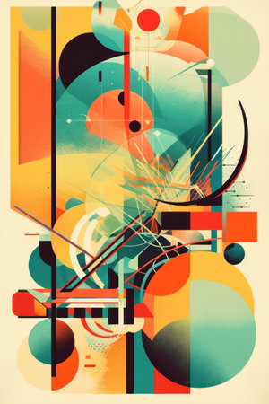 Abstract background with geometric elements. Design for poster, card, cover, placard, brochure, flyer. vector illustrationの素材