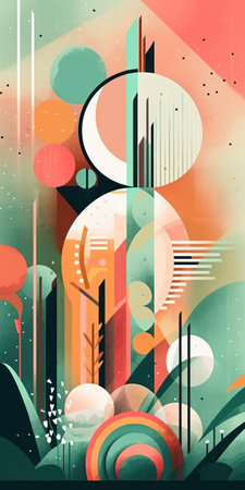 Abstract background with geometric elements and shapes. vector illustration. Eps10の素材