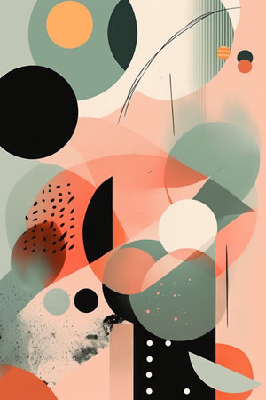 Abstract background with geometric elements and spots. vector illustration for your designの素材