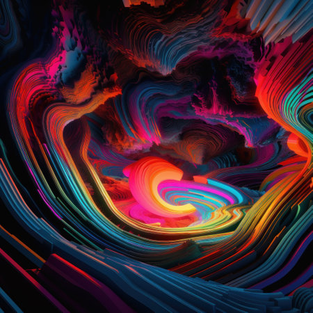 Abstract coloring background of the gradient with visual wave,twirl and lighting effectsの素材