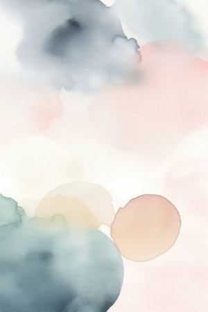 Abstract colorful water color background. digital art painting. Illustration.の素材