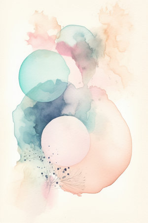 Abstract watercolor background. Hand drawn illustration for your design.の素材