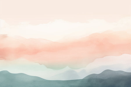 Abstract colorful watercolor background. digital art painting. Illustration.の素材