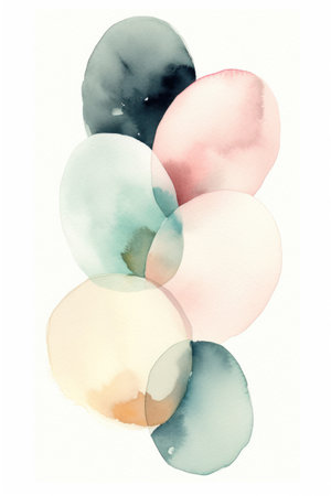 Abstract watercolor background. Colorful watercolor background. hand painted illustration.の素材