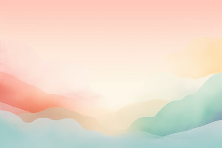 Abstract watercolor background. pastel colors. vector illustration for your design.の素材