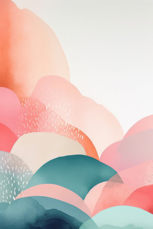 Abstract watercolor background. Hand drawn vector illustration for your design.の素材