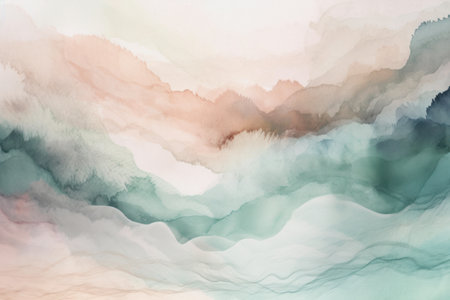 Abstract colorful watercolor background. digital art painting. texture paper.の素材
