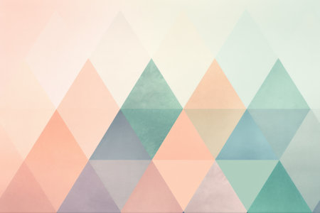 Colorful abstract background with geometric shapes in pastel colors. vector illustration.の素材
