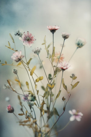 flowers in soft color and blur style for background, nature seriesの素材