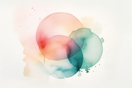 Abstract colorful watercolor background. digital art painting. texture paper.の素材