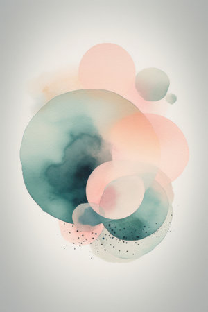 Abstract watercolor background. Colorful watercolor stains. vector illustration.の素材