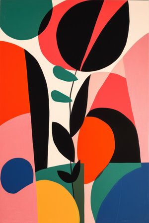 Colorful abstract pattern on the wall, close-up of photoの素材