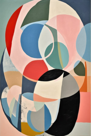 Abstract painting. Modern art. Contemporary art. Fragment of artwork.の素材