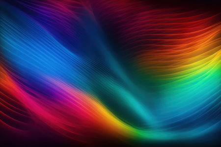 abstract rainbow background with some smooth lines in it (see more in my portfolio)の素材