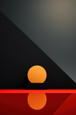 Abstract background with geometric shapes. Minimalist design. 3d renderの素材