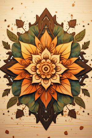 Vintage floral background. Hand drawn vector illustration for your design.の素材