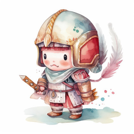 cartoon scene with cosmonaut on white background - illustration for childrenの素材