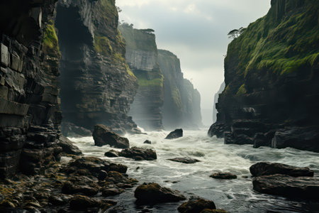 Scenic view of the cliffs of the Cliffs of Moher, South Australiaの素材