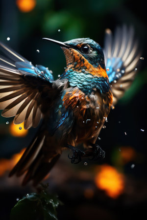Beautiful bird in the nature habitat. Wildlife scene from nature.の素材