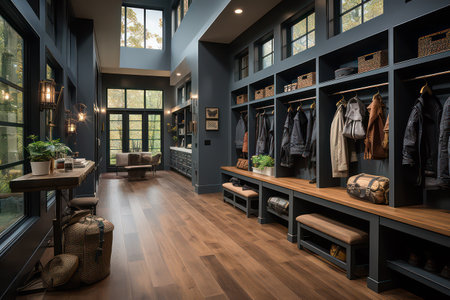 luxury and fashionable european home interior design of dressing roomの素材