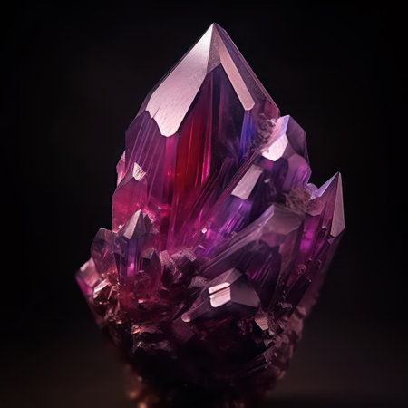 amethyst on a black background. macro shooting with shallow depth of fieldの素材
