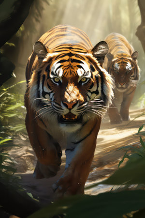 Sumatran Tiger (Panthera tigris altaica)の素材
